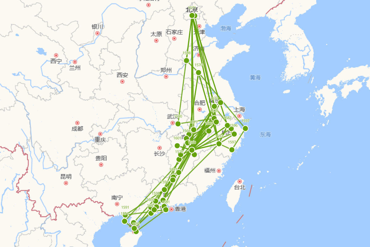 汤显祖行迹图（1550-1616）