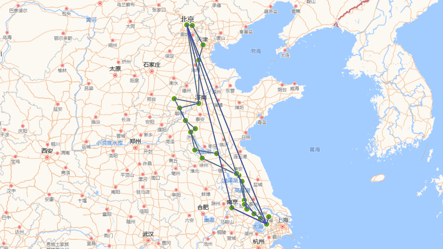 吴宽（1436-1504）行迹图